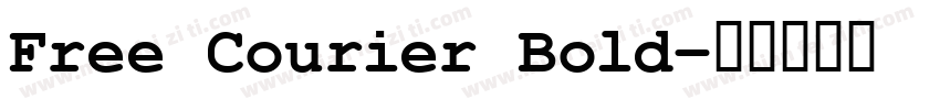 Free Courier Bold字体转换